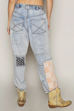 Patch Work Ankle Pant