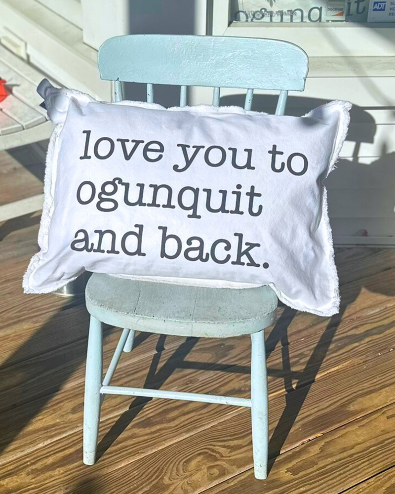Love You To Ogunquit And Back Lumbar Pillow