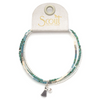 Scout Curated Wears Chromacolor Miyuki Bracelet Trio - Turquoise Multi/Silver