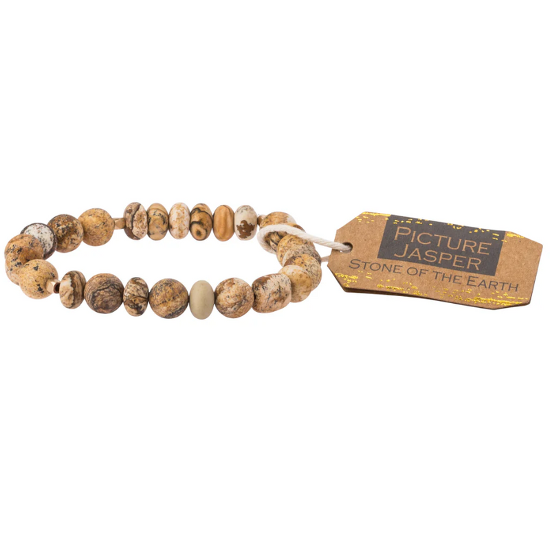 Scout Curated Wears Stone Stack Bracelet Picture Jasper - Stone of the Earth