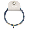 Scout Curated Wears Tonal Chromacolor Miyuki Bracelet Trio - Navy/Gold
