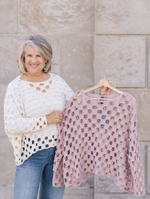 Shannon Passero Lula Pullover layered with long sleeves in the color Cream