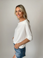 Six Fifty The Short Sleeve Anywhere Top Ivory
