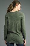 Back view of Tempo Paris Crew Neck Sweater in soft knit