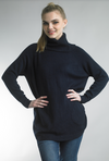 Tempo Paris 3 Button Sweater Navy