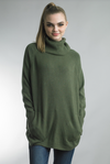 Tempo Paris 3 Button Sweater Olive