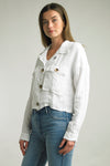 Tempo Paris lightweight linen jacket in neutral tone