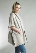 Tempo Paris Open Poncho Cardigan Beige