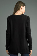 V-Neck Tunic Sweater