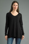 V-Neck Tunic Sweater