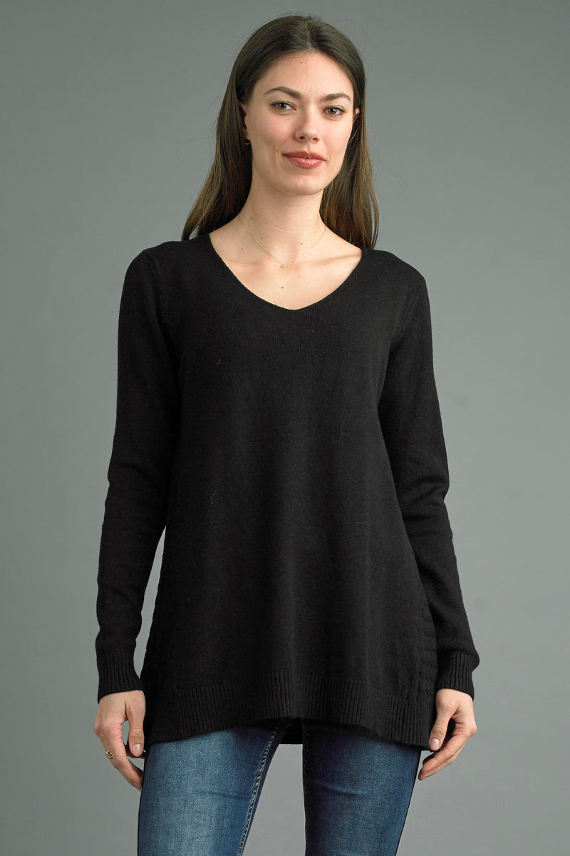 V-Neck Tunic Sweater