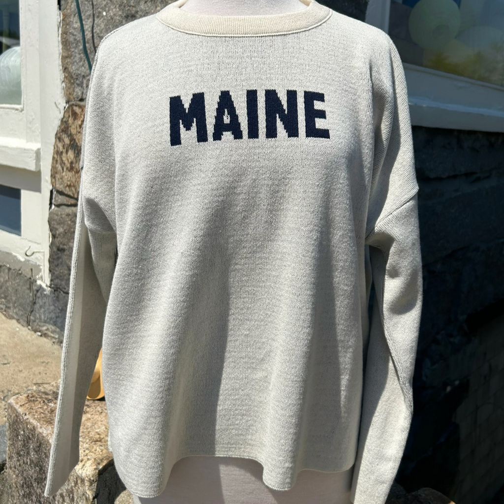 Town Pride Relaxed Fit Maine Flag Sweater