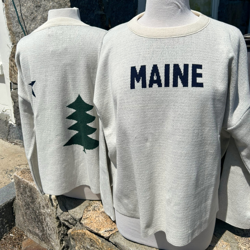 Town Pride Relaxed Fit Maine Flag Sweater