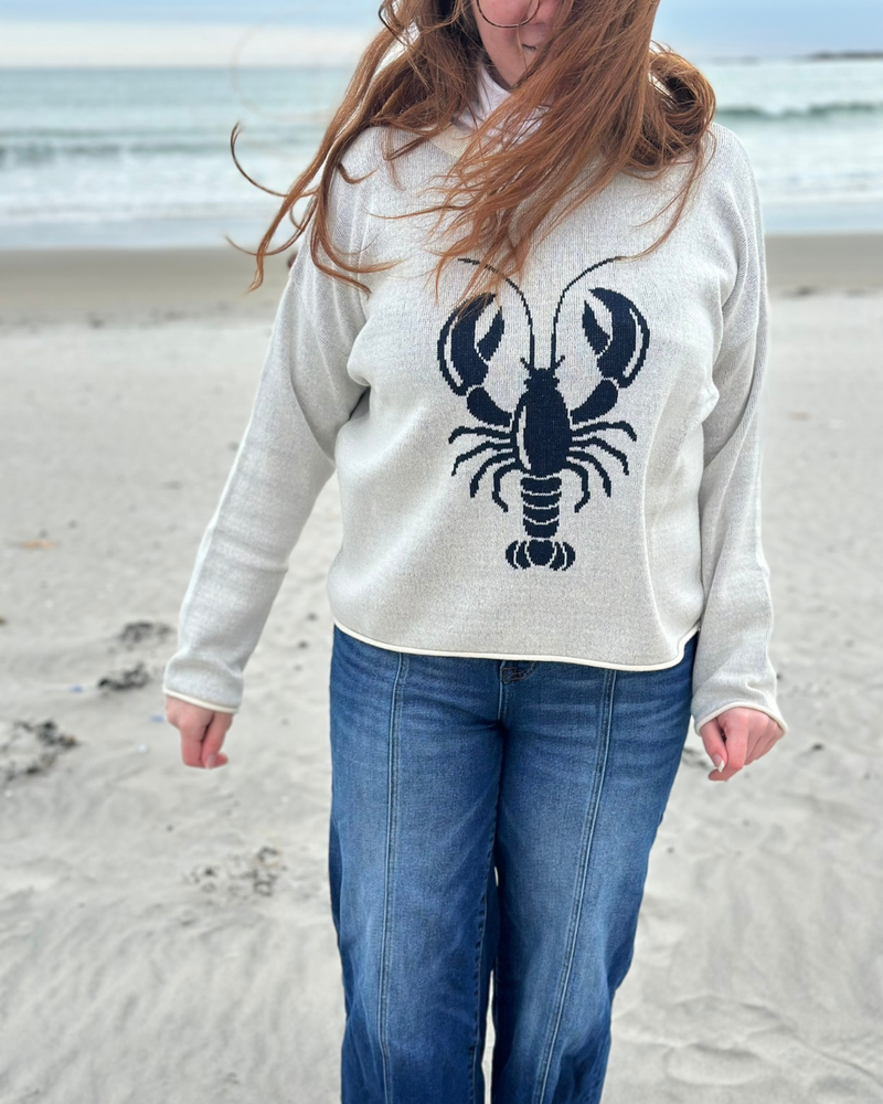 Boxy Lobster Sweater
