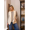 Reversible Sherpa Vest with faux fur on one side and suede on the other