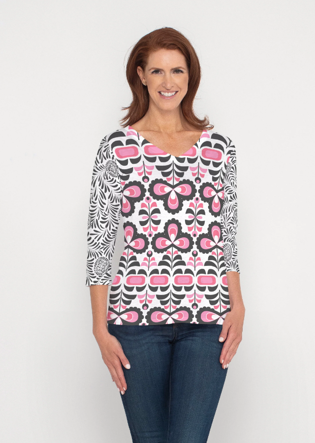Whimsy Rose Lolly Signature V-Neck Top