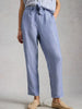 hadley linen trouser ankle length tapered linen pants women at The Lazy Daisy