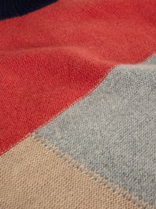 Mary Colorblock Turtle Neck Sweater