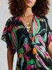 Relaxed fit women’s kimono styled over summer outfit at The Lazy Daisy