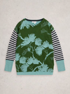 Olive Print Jumper