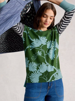 Olive Print Jumper