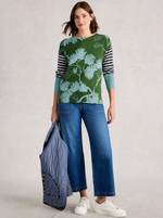 Olive Print Jumper