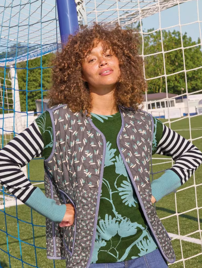 Olive Print Jumper