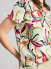 Women’s lightweight linen top with short sleeves at The Lazy Daisy
