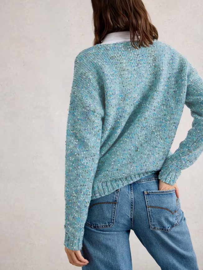 Textured V-Neck Sweater