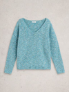 Textured V-Neck Sweater