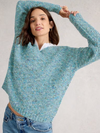 Textured V-Neck Sweater