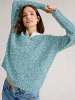 Textured V-Neck Sweater