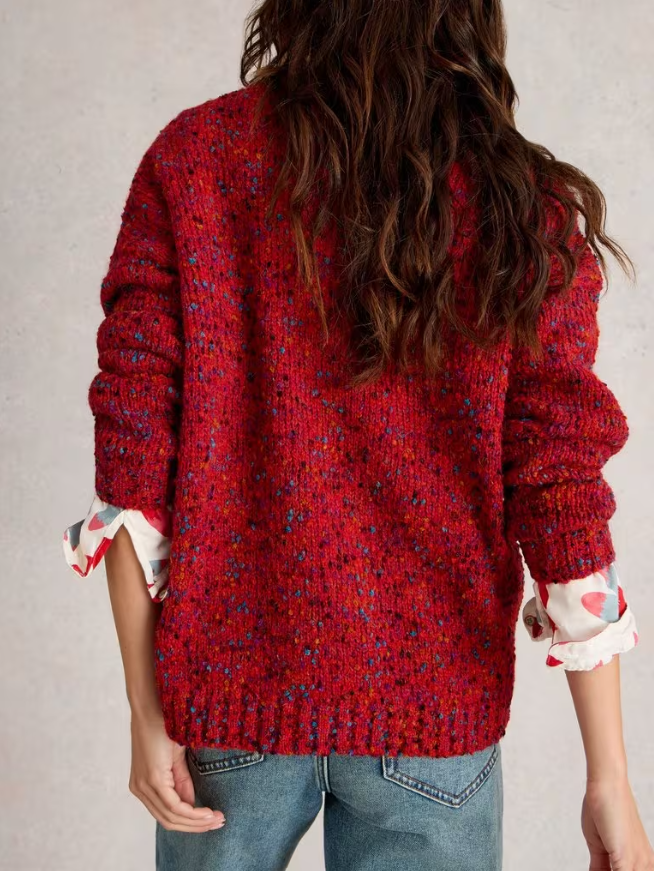 Textured V-Neck Sweater