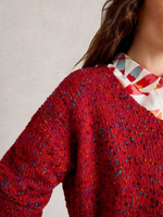 Textured V-Neck Sweater