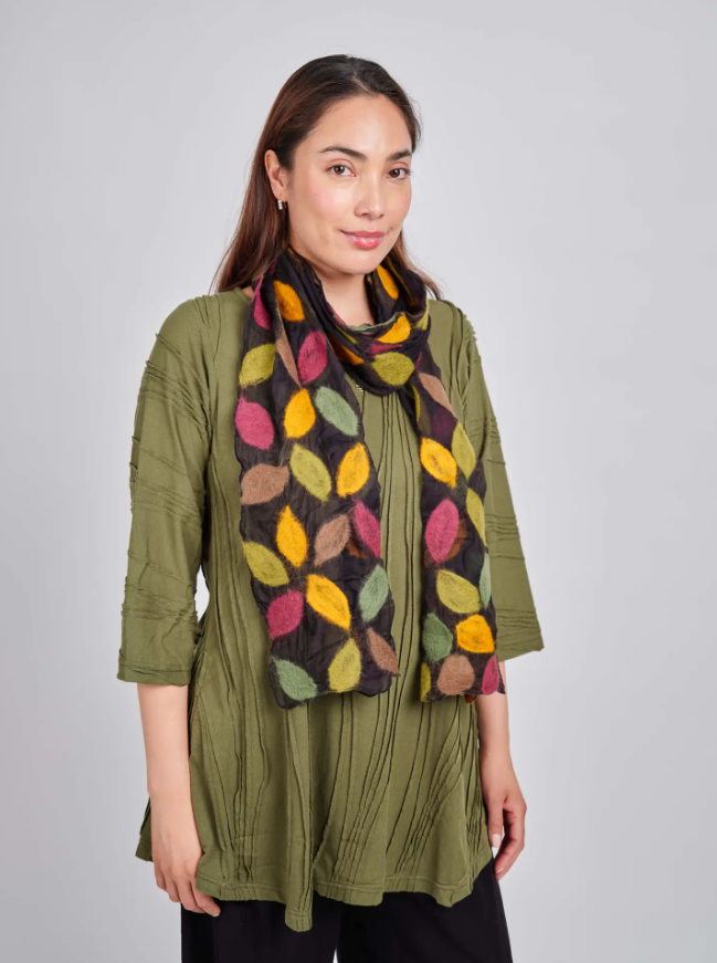 Windhorse Trading Autumnal Felt/Silk Scarf