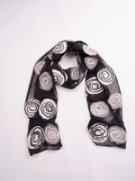 Spiral Felt Silk Scarf