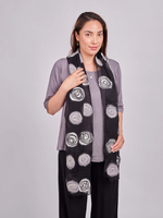Spiral Felt Silk Scarf