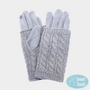 Cable Knit Smart Touch Gloves