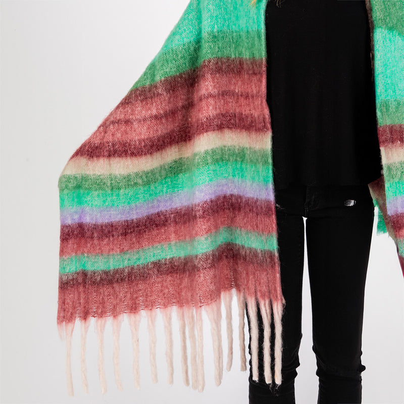 Striped Blanket Scarf