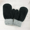 Two Tone Mittens Black