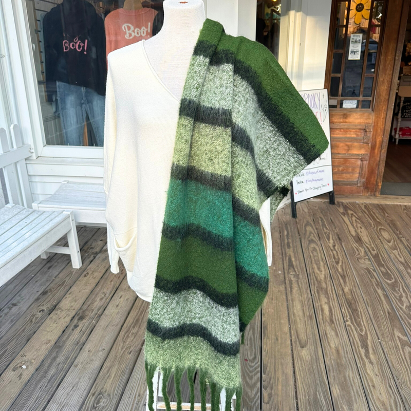 Striped Blanket Scarf