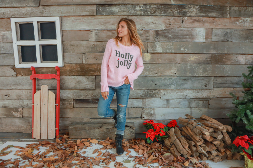 Wooden Ships Holly Jolly Sweater