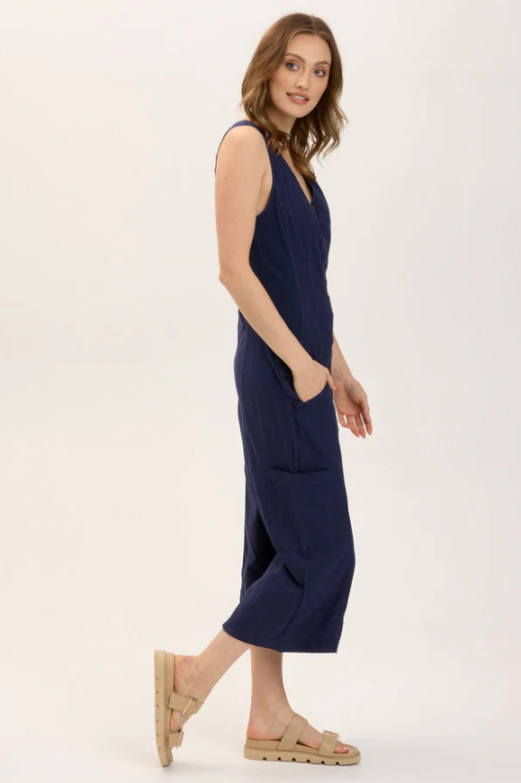 XCVI Wearables Linen Norris Jumpsuit Adrift