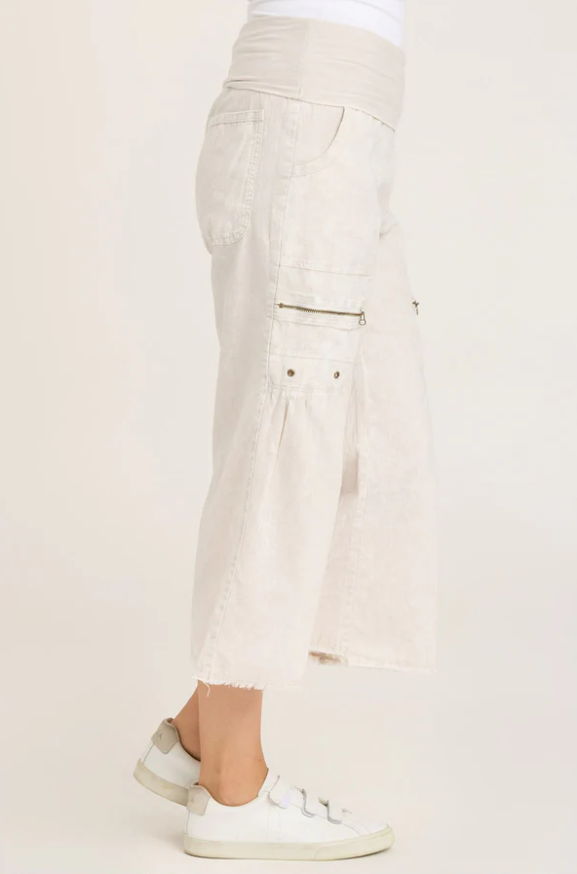 XCVI Pasqual Crop Pant White