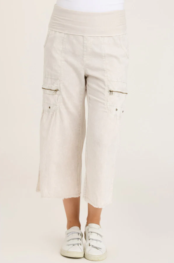 XCVI Pasqual Crop Pant White