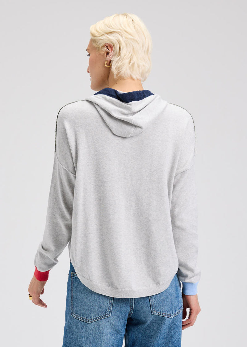 Back view of soft knit hoodie from Zaket & Plover