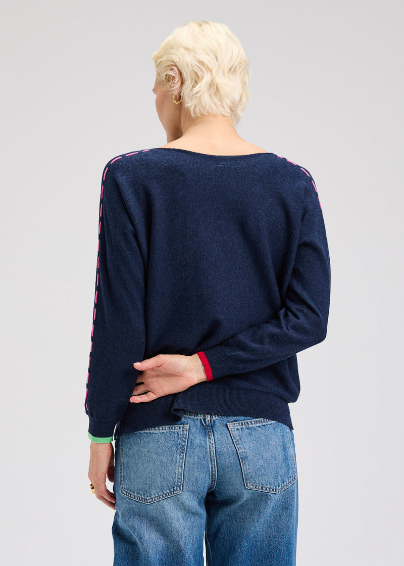 Zaket & Plover Threaded Star Sweater with knit star design