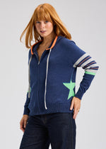 Cozy fall sweater hoodie in bold, playful colors