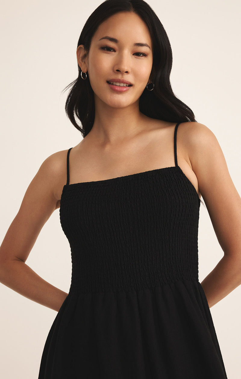 Z Supply Bayside Linen Maxi Dress Black