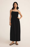 Z Supply Bayside Linen Maxi Dress Black